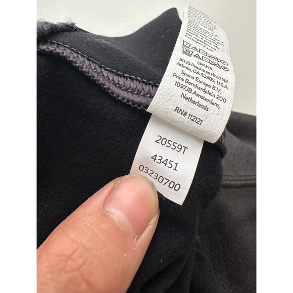 Spanx Women's Faux Leather Leggings Full Length Black Size XL Stretch Slimming - Picture 7 of 7